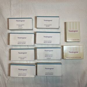 Lot Of 10 Neutrogena French Milled Soap Bars NEW In Box